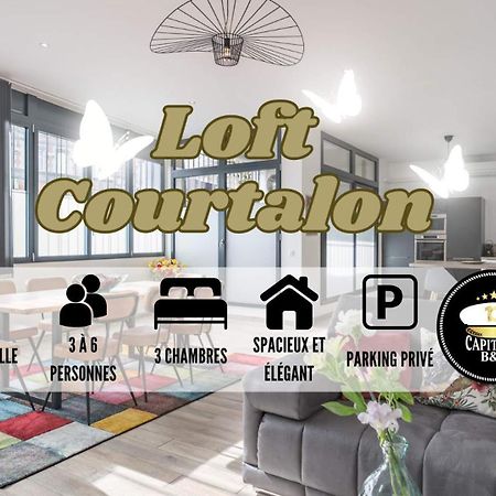 Apartamento Loft Courtalon - Haut Standing - Patio - Parking Prives Troyes Exterior foto