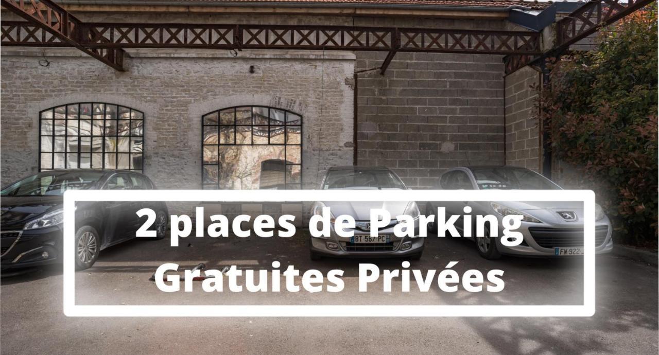 Apartamento Loft Courtalon - Haut Standing - Patio - Parking Prives Troyes Exterior foto